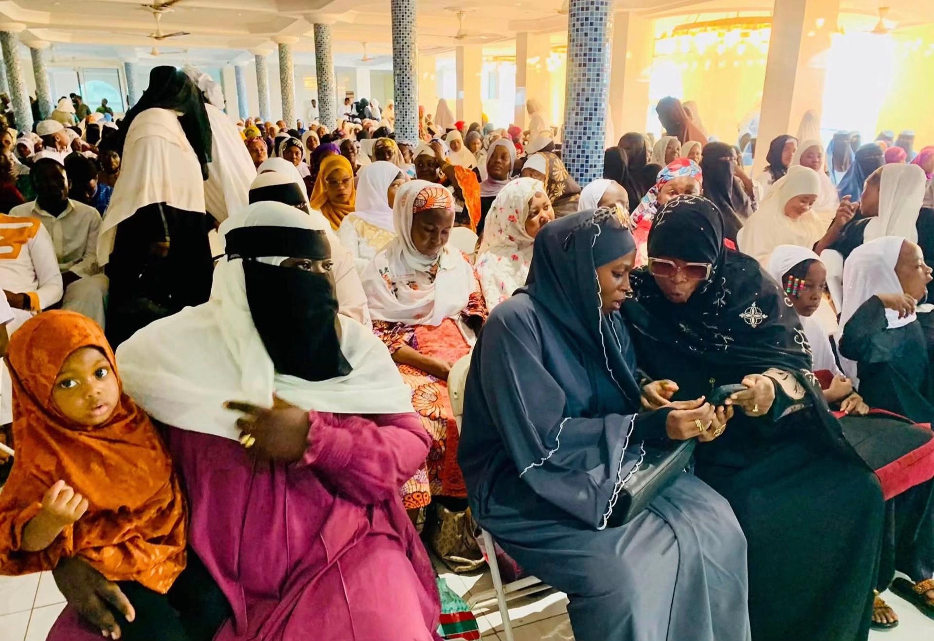 Families at the graduation ceremony
