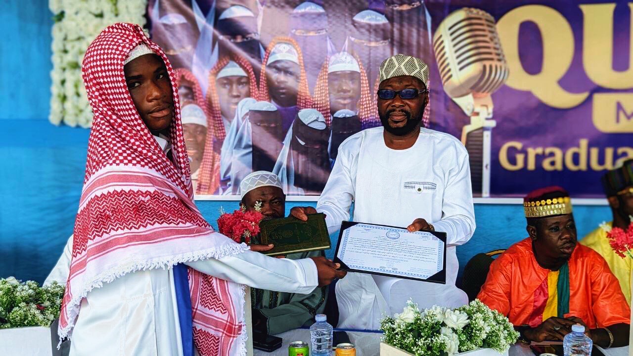 Celebrating together at the Maiden graduation